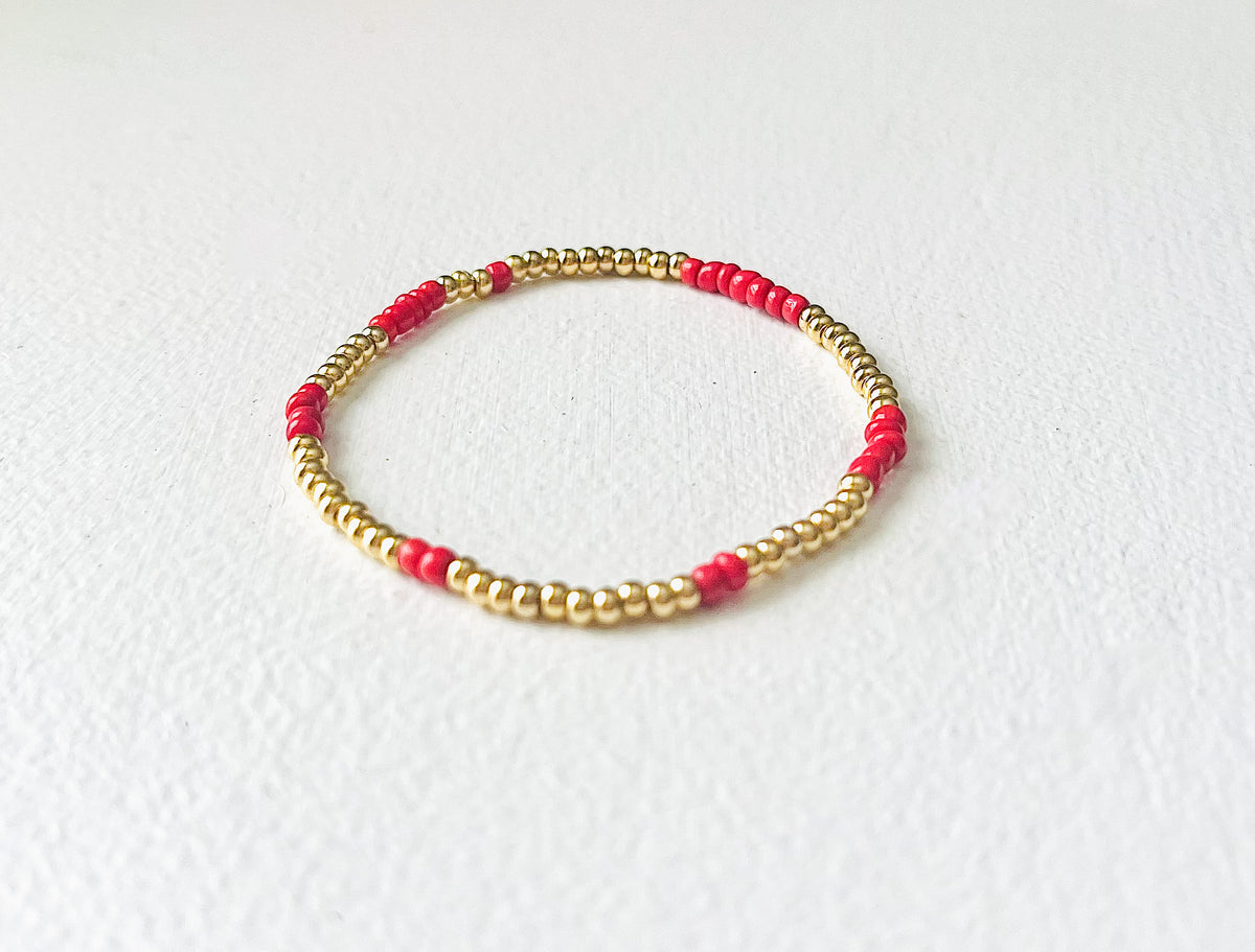 Game Day- red + gold