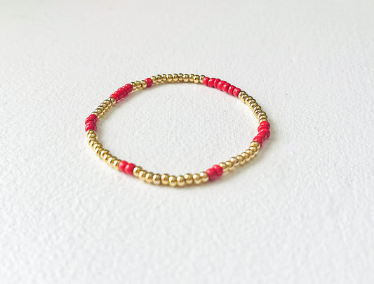 Game Day- red + gold